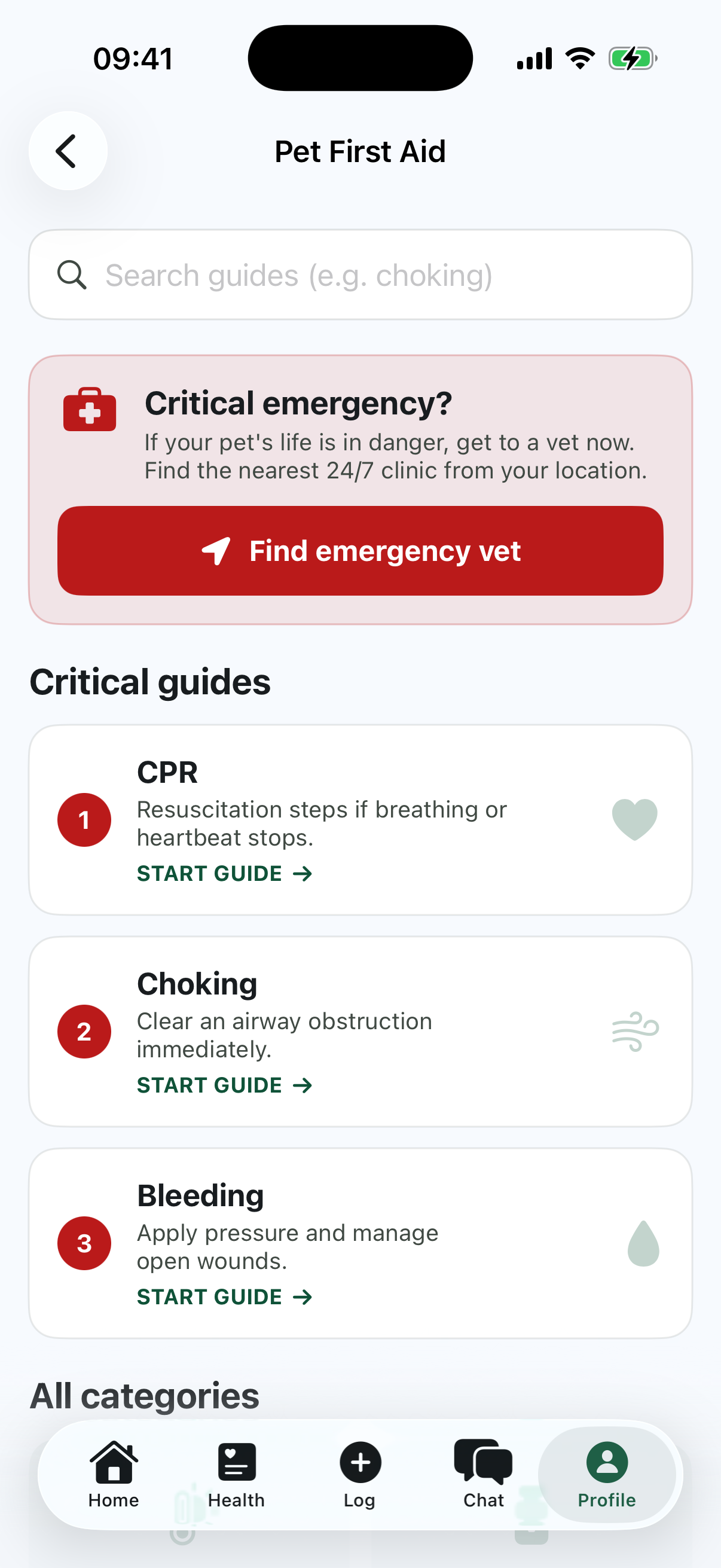 Pet first aid